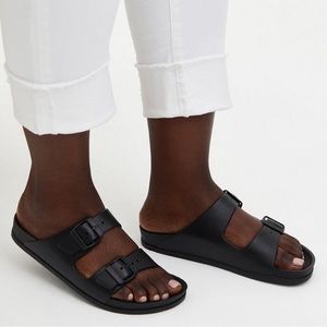 New without tags Torrid Wide Width Dual Strap Slide Sandal Rubber Adjustable